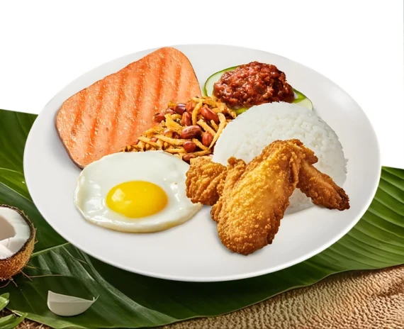 Set Menu 8 (Wing/ Luncheon Meat)